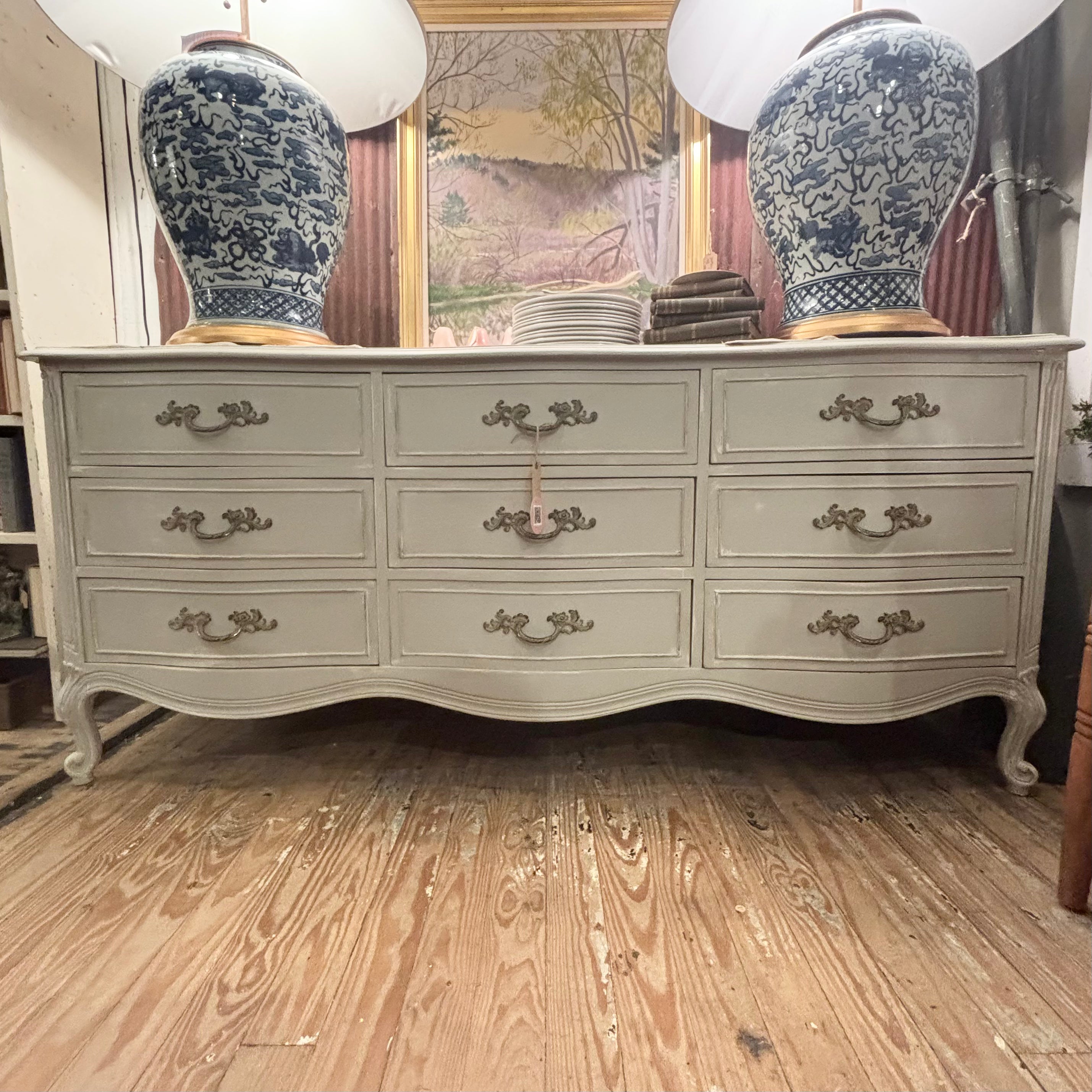 Vintage French 9 Drawer Dresser – Lucketts Store