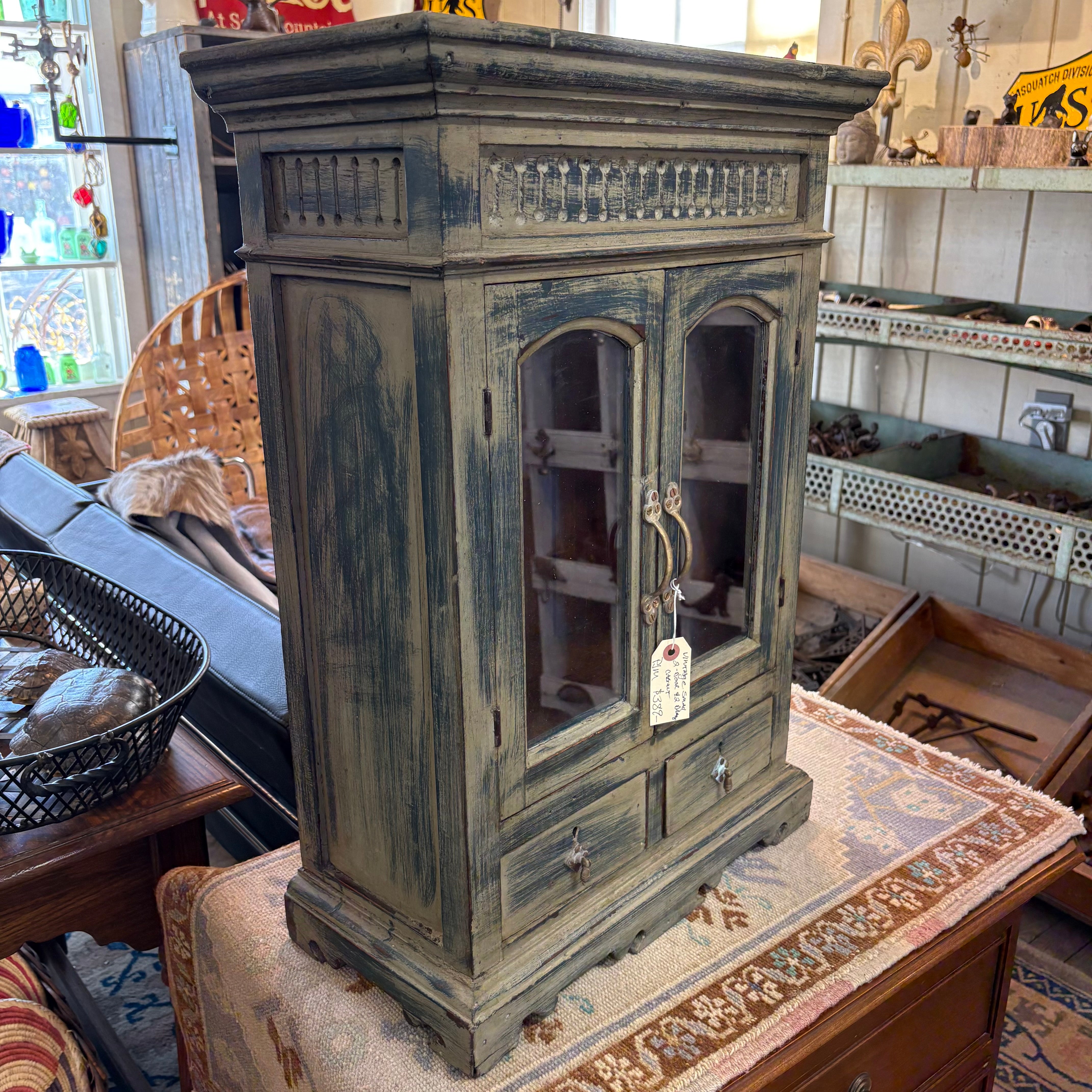 Small Vintage 2 Door/2 Drawer Cabinet – Lucketts Store