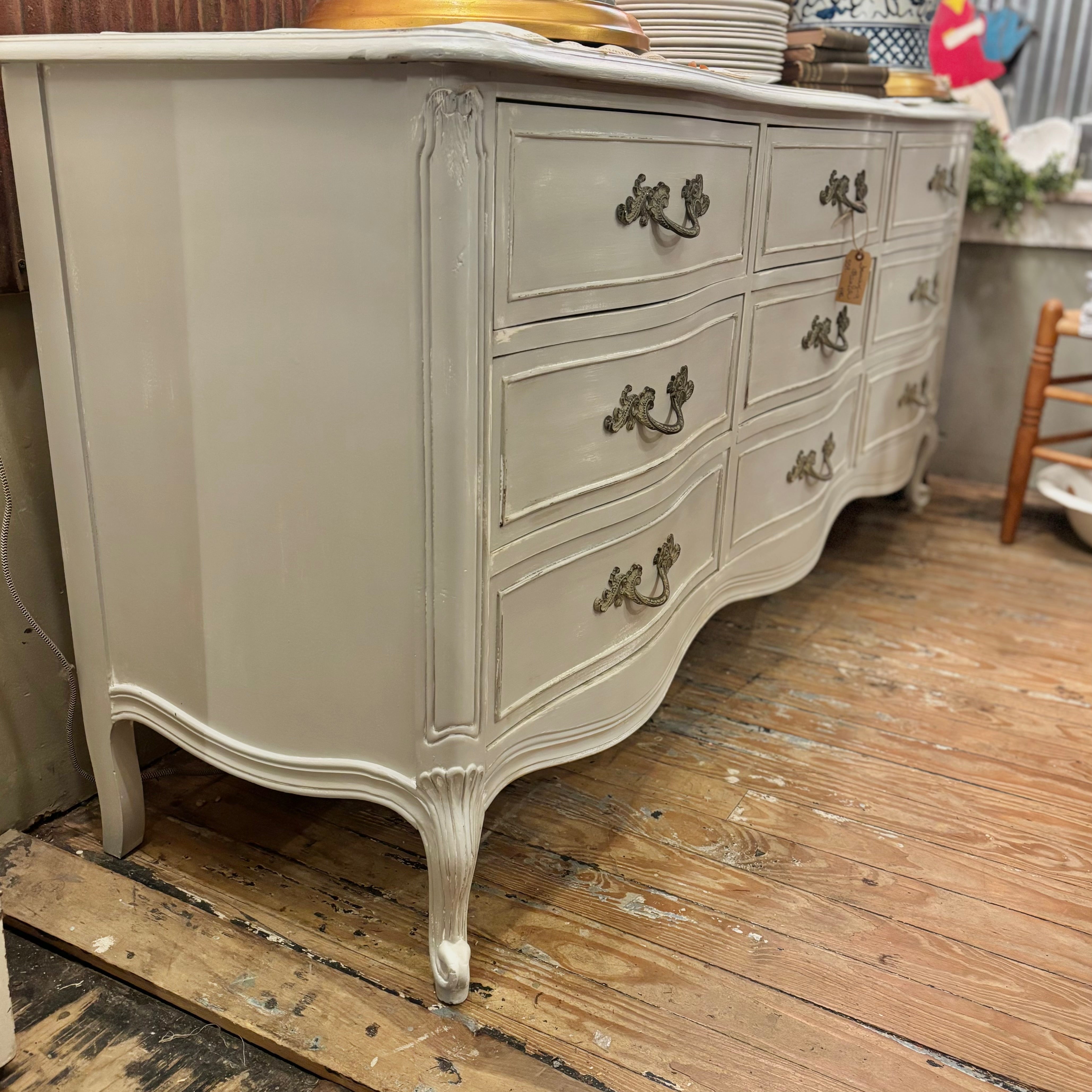 Vintage French 9 Drawer Dresser – Lucketts Store